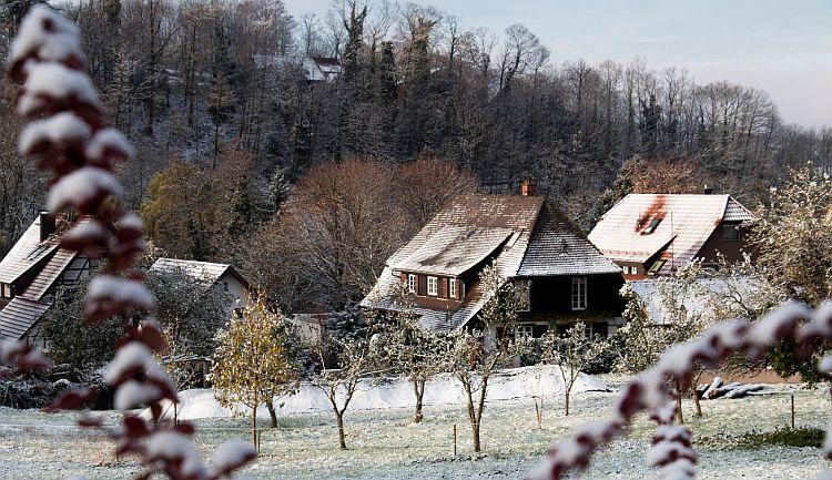 Schwarzwald Häuser Winter